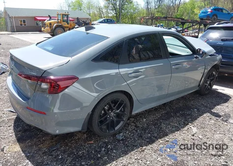 2025 Honda Civic Sport из США, поврежденный, VIN 2HGFE2F59SH532793